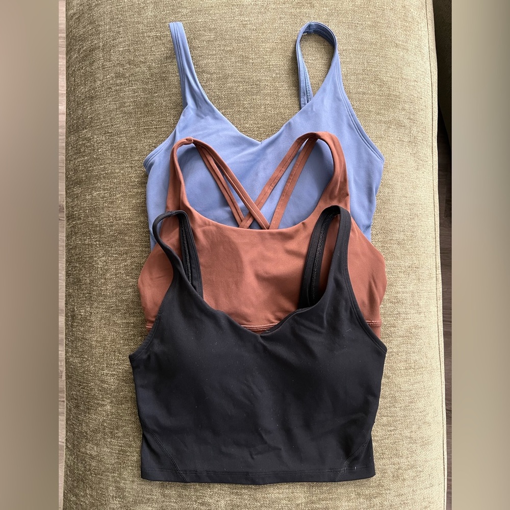 Sports Bras - Blue, Brown, Black (Small)
